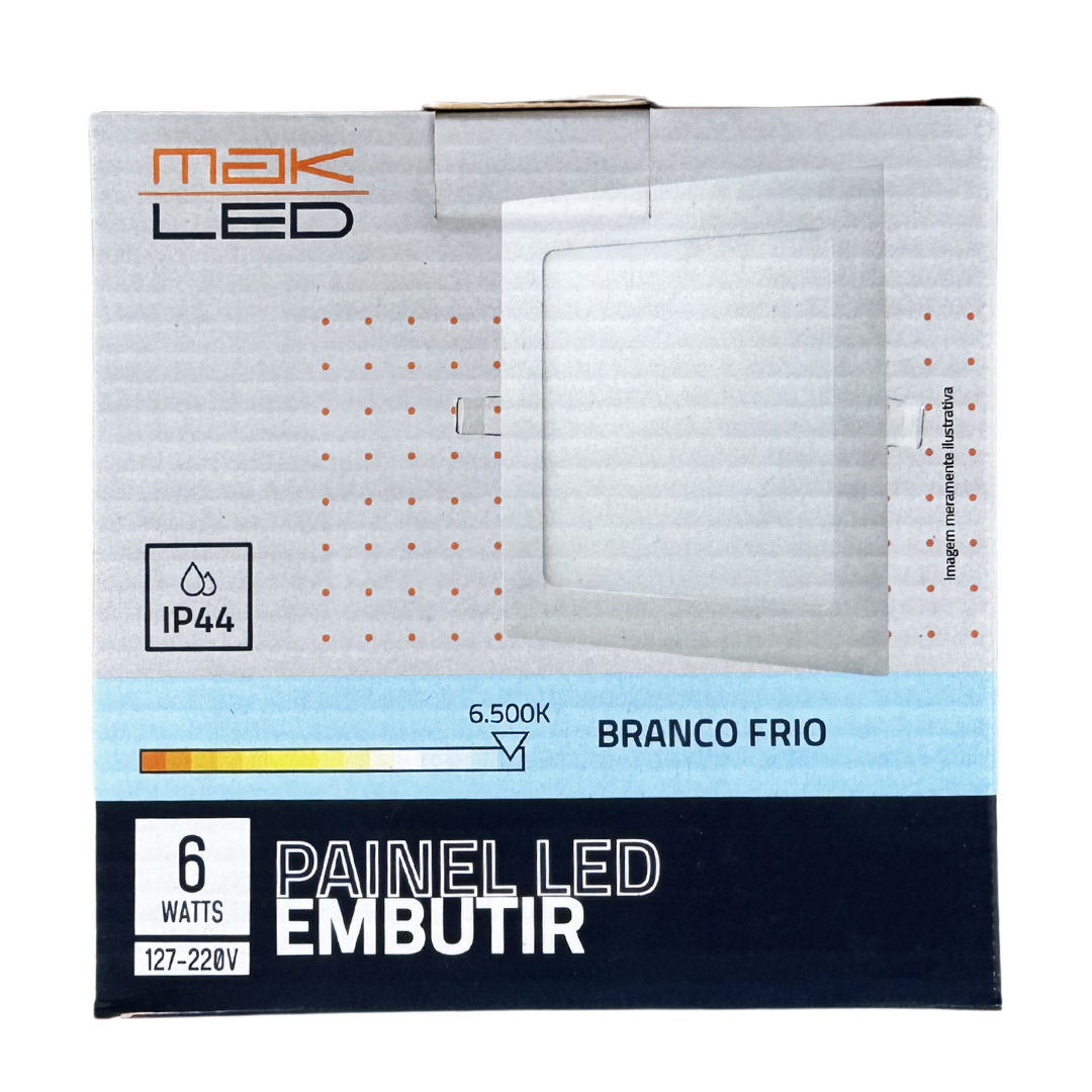 Painel Embutir LED | 6W | MakLed