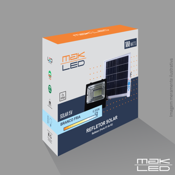 Refletor LED | 100W | Fotovoltaico | MakLed - Imagem 2