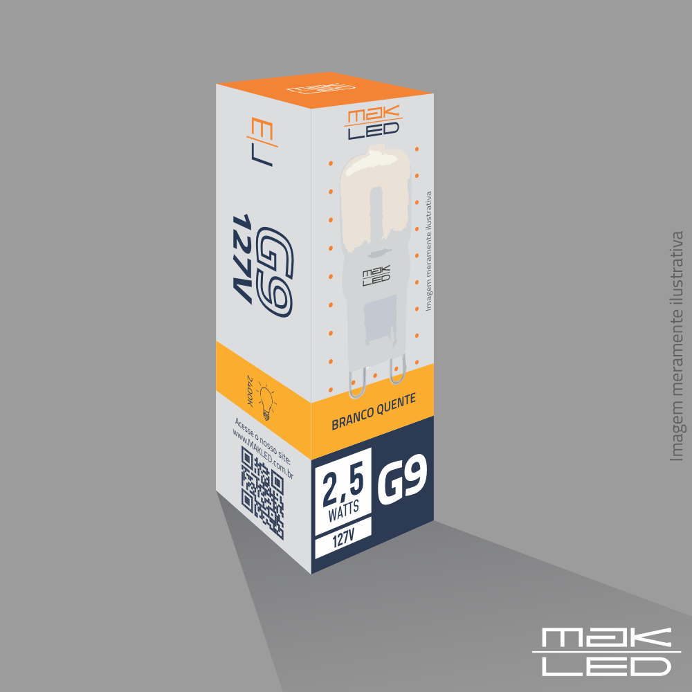 Lâmpada Bipino | 2,5W | MakLed - Imagem 2