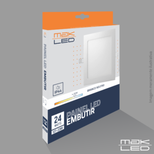 Painel Embutir LED | 24W | MakLed