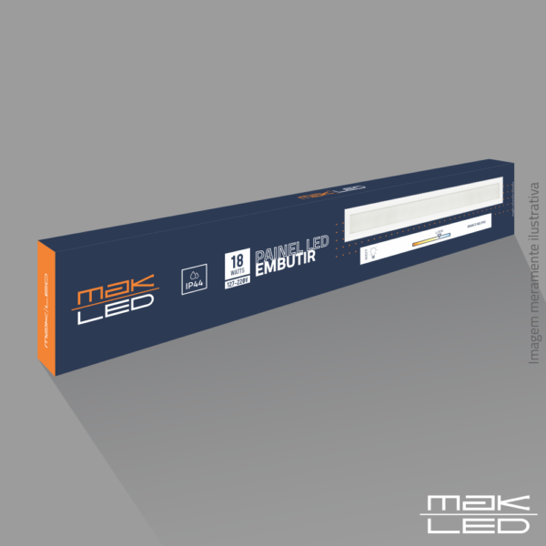 Painel Embutir LED | 18W | MakLed - Imagem 2