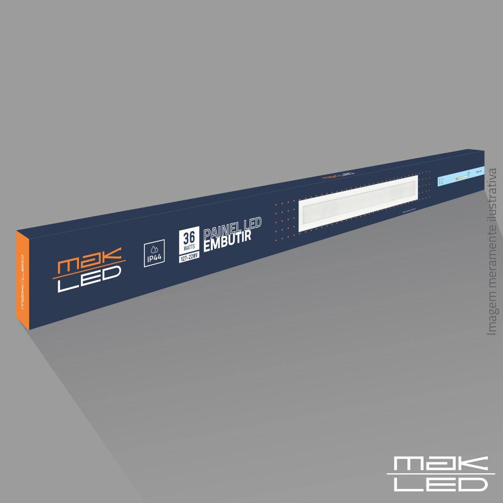 Painel Embutir LED | 36W | MakLed - Imagem 2