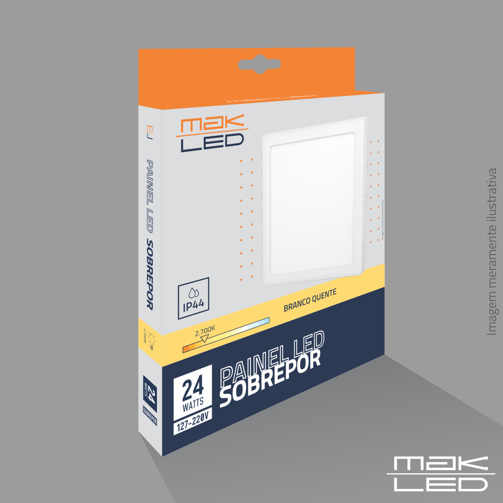 Painel Sobrepor LED | 24W | MakLed - Imagem 3