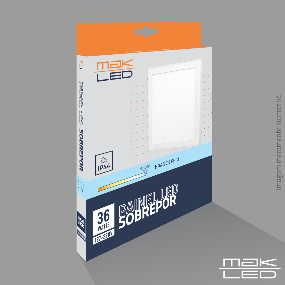 Painel Sobrepor LED | 36W | MakLed - Imagem 2