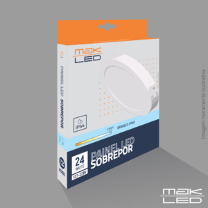 Painel Sobrepor LED | 24W | Redondo | MakLed