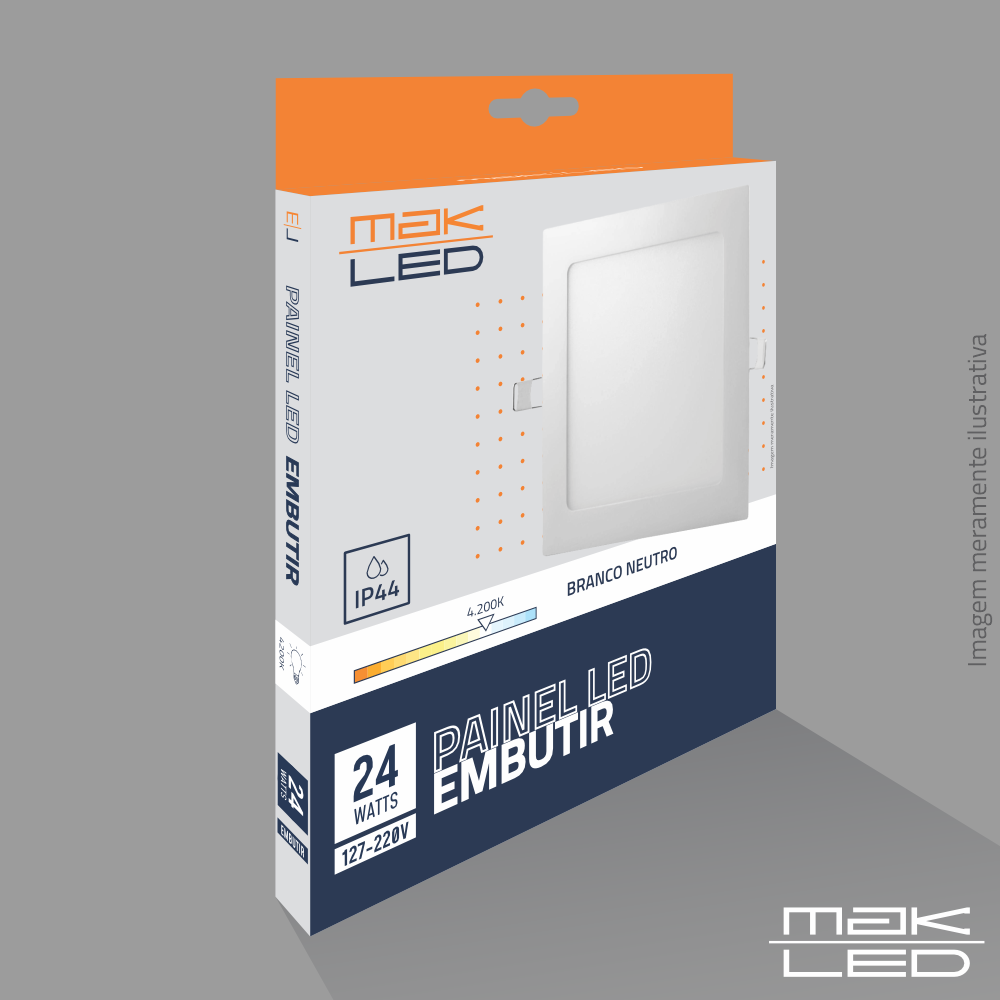 Painel Embutir LED | 24W | DOB | MakLed - Imagem 2
