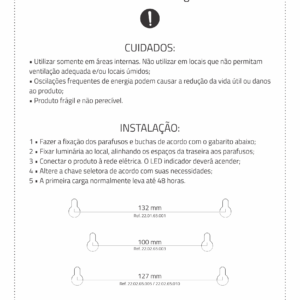 Luminária de Emergência | 3W | 2 Faróis | MakLed