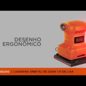 LIXADEIRA ORBITAL 1/4″ 200 WATTS 127 VOLTS – BLACK & DECKER
