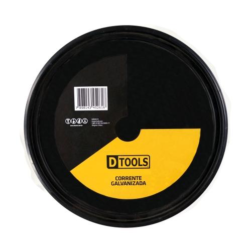 CORRENTE GALVANIZADA 6MM BALDE COM 25KG - 35 METROS - DTOOLS - Imagem 3