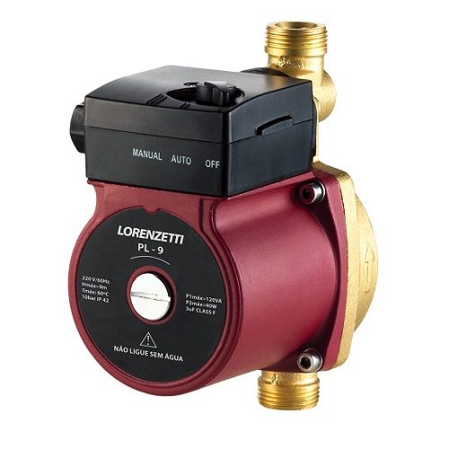 PRESSURIZADOR DE ÁGUA FLUXOSTATO PL09 (9MCA) 127 VOLTS - LORENZETTI