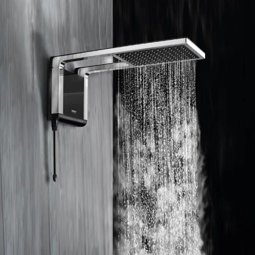 DUCHA ACQUA STORM PRETA/CROMADA 127 VOLTS - LORENZETTI - Imagem 2
