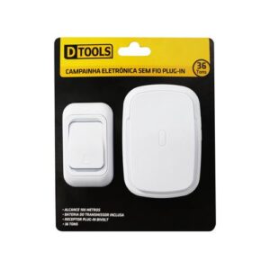 CAMPAINHA ELETRÔNICA SEM FIO PLUG IN - DTOOLS