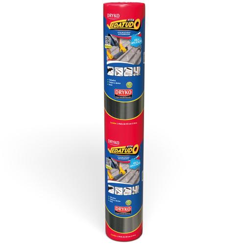 FITA ASFÁLTICA ALUMINIZADA 90CM X 10 METROS VEDATUDO - DRYKO