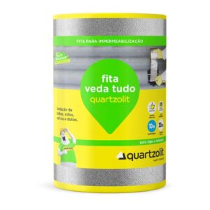 FITA ASFÁLTICA ALUMINIZADA 20CM X 10 METROS - QUARTZOLIT