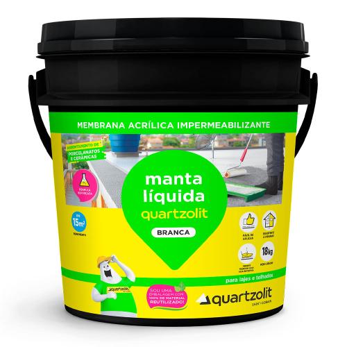 MANTA LÍQUIDA BRANCA BALDE 18KG - QUARTZOLIT