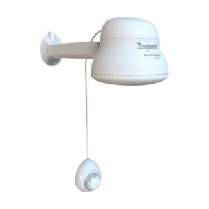 DUCHA ELETRÔNICA MASTER BANHO 127 VOLTS BRANCA COM KIT INSTALAÇÃO - 5500 WATTS - ZAGONEL