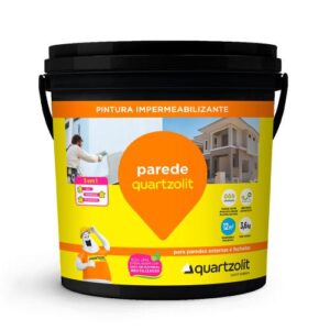 IMPERMEABILIZANTE PAREDE PREMIUM BRANCO 3,6KG - QUARTZOLIT