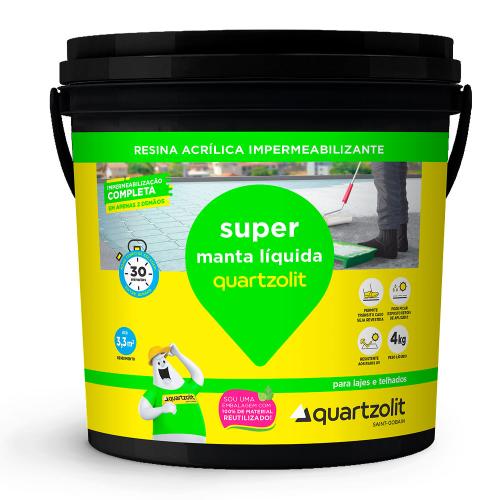 SUPER MANTA LIQUIDA BRANCA GL 4KG - QUARTZOLIT