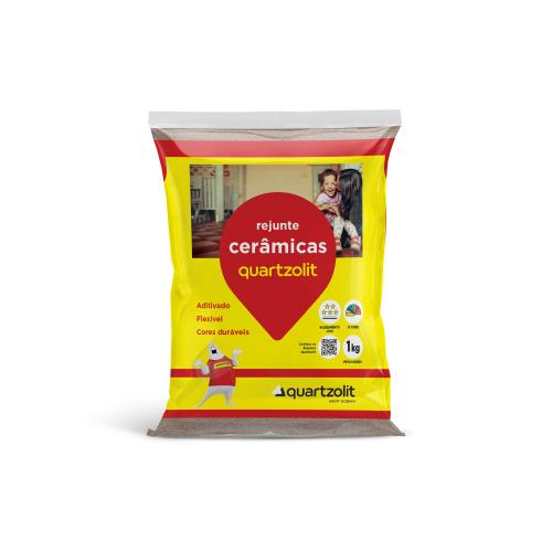 REJUNTE CERÂMICAS MARROM CANELA 1KG - QUARTZOLIT
