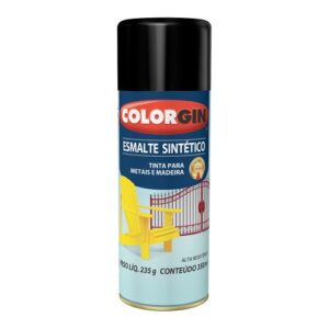 SPRAY ESMALTE SINTÉTICO PRETO (746) - COLORGIN