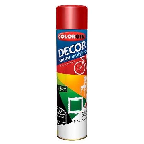 SPRAY DECOR MULTIUSO METÁLICO VERMELHO (877) - COLORGIN