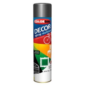 SPRAY DECOR MULTIUSO METÁLICO GRAFITE MÉDIO (866) - COLORGIN