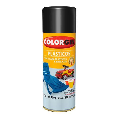 SPRAY PLÁSTICOS PRETO FOSCO (1511) - COLORGIN