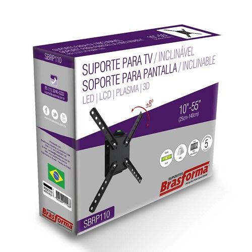 SUPORTE PARA TV LCD/LED/PLASMA 10'' A 55'' INCLINADO - BRASFORMA - Imagem 3