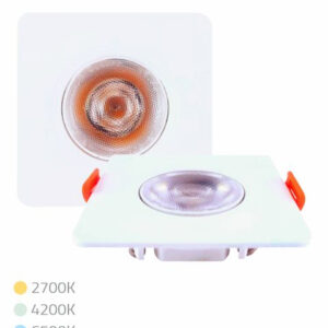 SPOT LED PC QUADRADO 3W