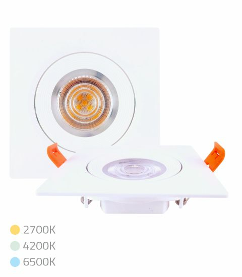 SPOT LED PC QUADRADO 7W