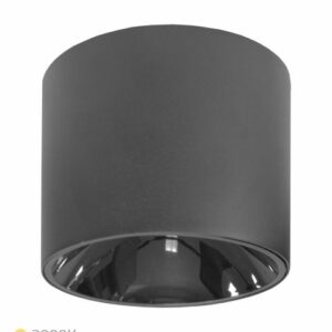 SPOT LED REDONDO SOBREPOR PRETO 20W