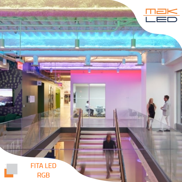 FITA LED 12V IP20 RGB 14,4W/m - Imagem 2