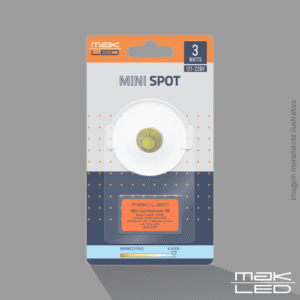 MINI SPOT BRANCO REDONDO 3W