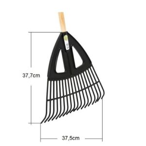 VASSOURA PLÁSTICA PARA JARDIM 18 DENTES COM CABO – TRAMONTINA