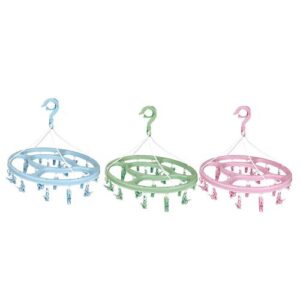 MINI-VARAL REDONDO COM 24 PRENDEDORES - MOR