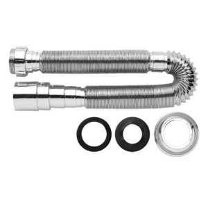 SIFÃO UNIVERSAL CROMADO ANEL PVC 1,50 METROS - BLUKIT