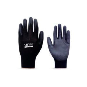 LUVA EM ALGODÃO PU PRETA Nº8 - VOLK DO BRASIL