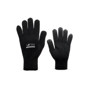 LUVA EM ALGODÃO PIGMENTADA PRETA - VOLK DO BRASIL