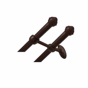 KIT PARA CORTINA DUPLO 2M IMBUIA PRATIKO - BELLA ARTE