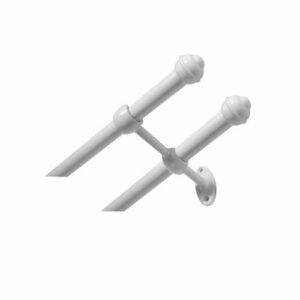 KIT PARA CORTINA DUPLO 2,5M BRANCO PRATIKO - BELLA ARTE