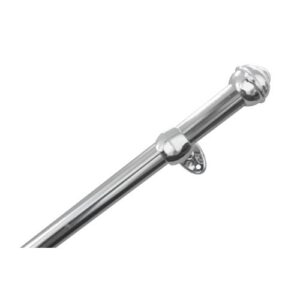 KIT PARA CORTINA SIMPLES 2,5 METROS CROMADO PRÁTIKO - BELLA ARTE