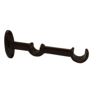 SUPORTE PARA CORTINA DUPLO IMBUIA PRÁTIKO C/2 - BELLA ARTE