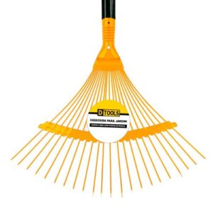 VASSOURA AÇO REGULÁVEL PALHETA 22 DENTES JARDIM - DTOOLS