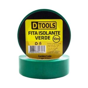 FITA ISOLANTE VERDE 10 METROS - DTOOLS