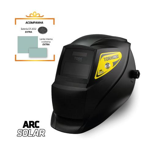 MÁSCARA DE SOLDA ARK (1 BATERIA + 2 LENTES INTERNA/EXTERNA) - TORK