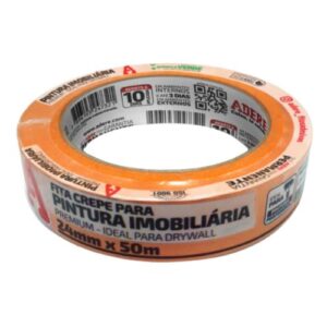 FITA CREPE IMOBILIÁRIA 24MM X 50 METROS LARANJA A128 - ADERE