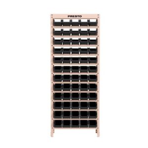 KIT ESTANTE+GAVETEIRO Nº 3 PRETO - 60 PEÇAS PRETO - PRESTO