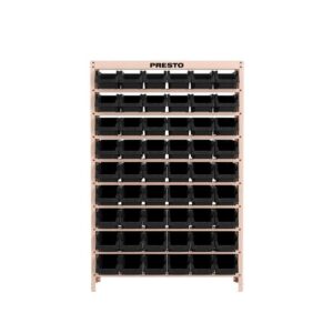 KIT ESTANTE+GAVETEIRO Nº 5 PRETO - 54 PEÇAS PRETO - PRESTO