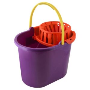 BALDE PLÁSTICO COM ESPREMEDOR - 14 LITROS - ROMA