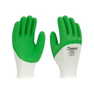 LUVA POLIÉSTER COM LÁTEX VERDE - IMBAT